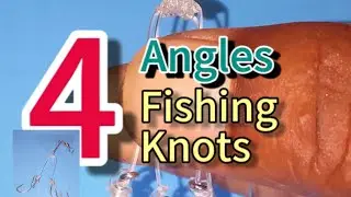 T-Knot new tricks | four Fishing Hooks on two Line knot | How to make t-knot with 4 hooks knots?
