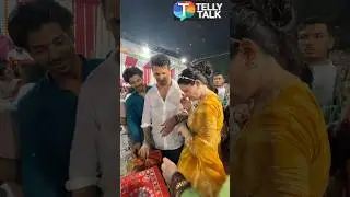 Prince Narula's wife Yuvika Chaudhary BREAKS DOWN during Ganapati Bappa's visarjan 😔🙏🏻 #shorts