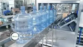 600BPH 5 Gallon washing filling capping machine