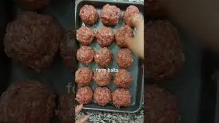 how to make Chili hoisin glazed sticky meatballs in slow cooker #cooking #foodvlog #shortvideo