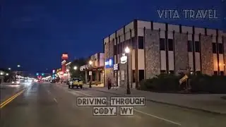 Cody Wyoming. Driving through main street.