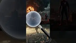 nuclear blast destroyd city and spiderman become a monsters