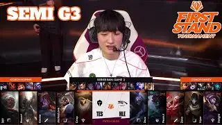 HLE vs TES - Game 3 | Semi Final First Stand 2025 Playoffs | Hanwha Life vs Top Esports G3 full game