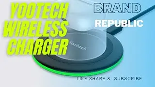Yootech Wireless Charger,Qi-Certified 10W Max Fast Wireless Charging #shorts