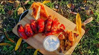 Сардельки с картошкой по-деревенски / Sausages with potatoes in a rustic way