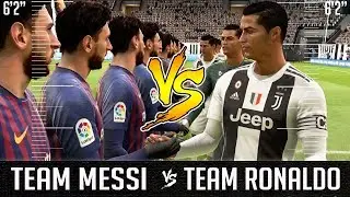 What If A Team Of Messi's Were The Same Height As A Team Of Ronaldo's? &ndash; FIFA 19 Experiment