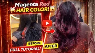 ✨ Magenta Red Hair Color | Full Step-by-Step Tutorial ✨