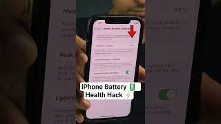 How to improve iPhone Battery Health #trick #tips #hack