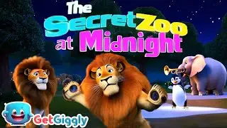 The Secret Zoo at Midnight| Magical Midnight Zoo Party| GetGiggly Nursery Rhymes and Kids Songs