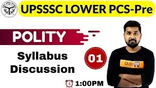 CLASS 01 || #UPSSSC LOWER PCS-Pre || POLITY || By Nitin Sir || Syllabus Discussion