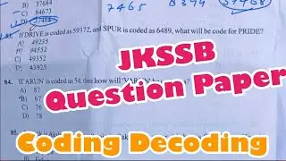 JKSSB Question Paper 2024