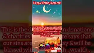 Happy Ratha Saptami ☀️