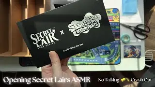 ASMR CRASH OUT 🧽🍍 NO TALKING 🦀💸 Magic the Gathering SpongeBob Secret Lair Opening