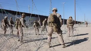 JTF-SB Marines Prep Concertina Wire | Southern Border Reinforcement (2025) #subscribe #military
