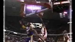Stacey Augmon Posterizes Byron Houston
