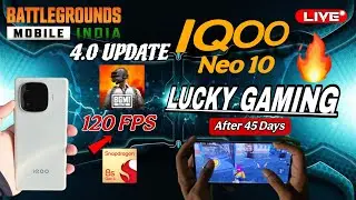 iQOO NEO 10 120 FPS PERFORMENCE TEST AFTER 49 DAYS WITH FPS METER #120fps #iqooneo10 #bgmilive