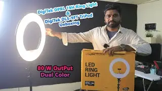 DigiTek DPRL 19H Ring Light 🔥& DLS 9FT Tripod Unboxing, Setup and Demo in Tamil | Ashok Udhayan