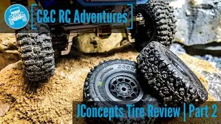 Axial SCX24 - *PART 2* JConcepts 1.0 Landmine and Tusk Tire Review - C&C RC Adventures