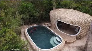 These Guys Built a Mud House with a POOL in the Forest🏡🌿| @TheSurvival
