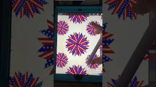 Seamless pattern design using procreate digital art app #procreatedigitalart #procreate #usa