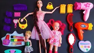 ASMR ||Ultimate collection of cute pink toys ||Satisfying makeup doll set @fun.learn.toys1
