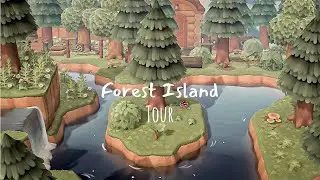 [Animal Crossing] FOREST ISLAND TOUR | NATURAL AND COZY ISLAND OF PINEWOOD | New Horizons