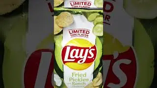 NEW LAYS FRIED PICKLES RANCH FLAVOR #shorts #fyp #limitedtime #lays #samsclub #friedpickles #ranch