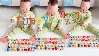 Digital Building Blocks Improve Baby's Thinking And Cognition!#funny #baby #babytoys #cutebaby