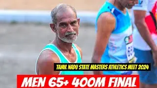 400m Final Men age group 65+ Tamil Nadu Masters Athletics Championships 2024