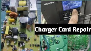 Hitachi 5kVA 96V Online UPS || Charger Card Repairing Step by Step Guide