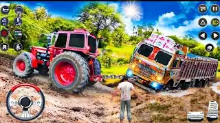 Real Tractor Pulling Simulator -Towing Vehicles in Real Farming Simulator Game, Android Gameplay,