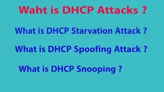 what is DHCP Attack ? | DHCP Starvation | DHCP spoofing | DHCP snooping | CCNA 200-301