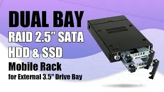 ICY DOCK Dual Bay RAID 2.5&rdquo; SATA HDD & SSD Mobile Rack | ToughArmor RAID MB992SKR-B