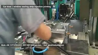 Car door / window sealing strip injection jointing
