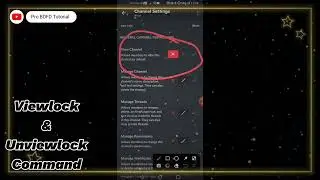 Viewlock & Unviewlock(hide and Unhide) Command Discord Bot Tutorial [BDFD] 