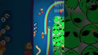 Worms Zone - Eat an alien worm #shorts