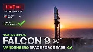 Watch Live 🔴SpaceX Launches Starlink 15-22 from Vandenberg! | 27 Satellites & Booster Landing