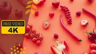 Vegetables Free Stock Footage, Strawberry,  Peppers, Cherry, Tomatoes