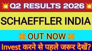 Schaeffler India Q2 Results 2025 🔴 Schaeffler India Results 🔴 Schaeffler India share latest news