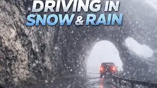 Driving Through Snowy Roads ❄️ Real Winter Drive | 4K