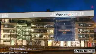 Ecran LED Transparent France TV by Smart Touch