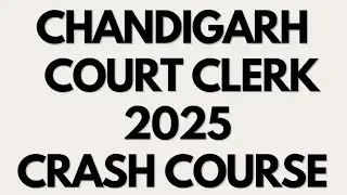 Chandigarh Court Clerk ✅✅ Crash course ✅✅ #chandigarh #chandigarhcourt #courtclerk #ias #panipat  