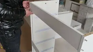 White Dresser Cabinet with 5 drawer installation video