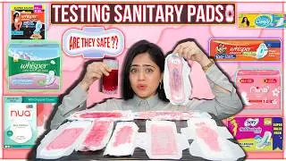 OMG 😨 Testing Viral BEST vs WORST Period Pads 🩸 | Live Testing ✨ | Ronak Qureshi