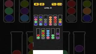 Ball Sort Puzzle | Level 31 | Android and ios | Addictive Puzzle Game | Mobile Game