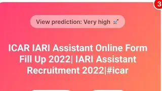 ICAR IARI ASSISTANTS ONLINE FORM 2022