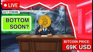 🔴 LIVE 24/7 Bitcoin Breakout Watch | Wavetrend Signals & Rain Ambience