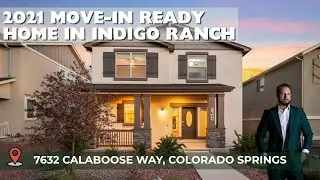 7632 Calaboose Way Colorado Springs Home Tour | Modern 3 Bed 3 Bath 2021 Home with Mountain Views