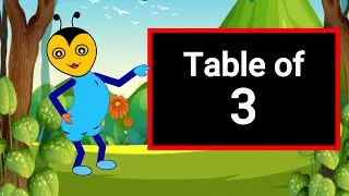Table of 3 in English | 3 X 0 = 0 | Multiplication Tables in English | 3 X Table | Core Kidz Tv