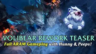 VOLIBEAR REWORK TEASER 🐻&zwj;❄️ (Full ARAM Let's Play w/ Hunny & friends!) | League of Legends S10